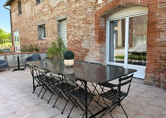 Les Terrasses Binel A Ronsac בית נופש Aigrefeuille